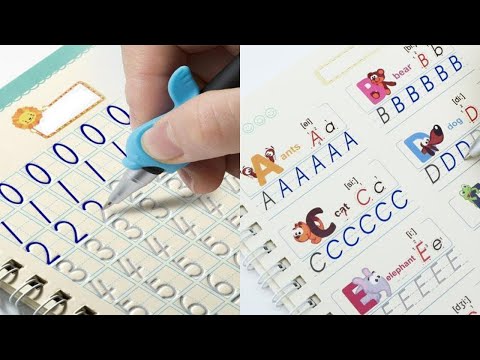 Sank Magic Practice Copybook Set – Reusable Handwriting Learning Book for Kids (4 Books + Pen + Refills)