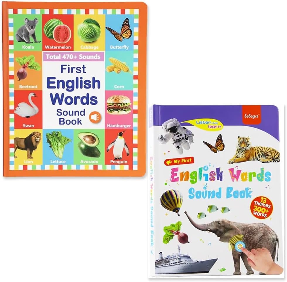 English Words Sound Book for Kids – Interactive Talking Learning Book with Pictures & Vocabular