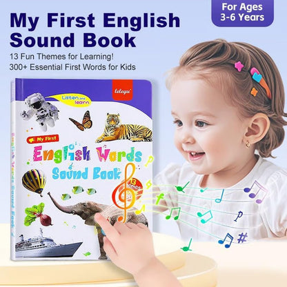 English Words Sound Book for Kids – Interactive Talking Learning Book with Pictures & Vocabular