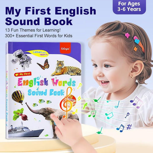 English Words Sound Book for Kids – Interactive Talking Learning Book with Pictures & Vocabular