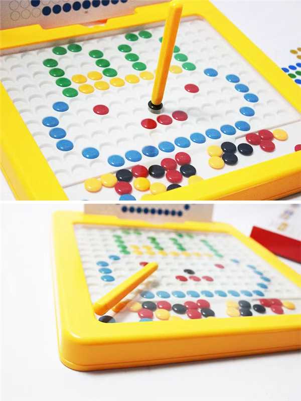 Magnetic Drawing Board for Kids – Magpad Dots Educational Writing & Pattern Learning Board with Magnetic Pen & Cards